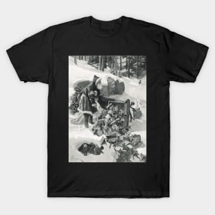 Santa in a Fix illustration 1911 T-Shirt